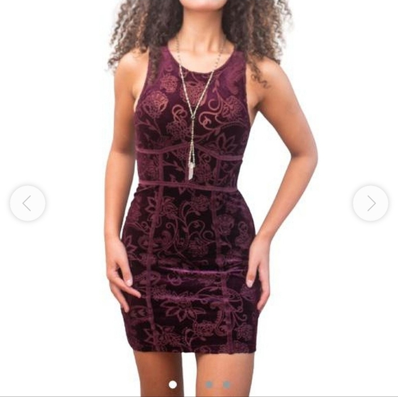 Free People Plumberry Burnout dress - Picture 1 of 5